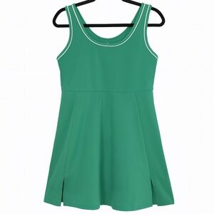 Danskin Heritage Green Piped Sport Dress With Shorts. Size L.